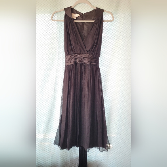 Maggy London Dresses & Skirts - Maggy London Black Silk Chiffon Cocktail Dress 4
